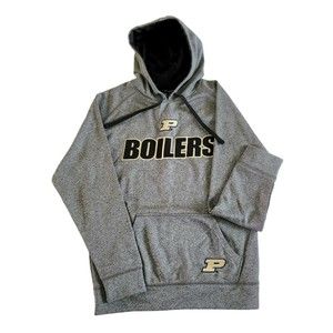 Champion Purdue Boilermakers Gray Hooded Sweatshirt